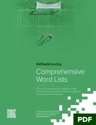 OE (toe) Sound Word List | OnTrack Reading