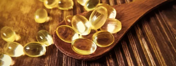 Creative photo of spoonful of Vitamin D3